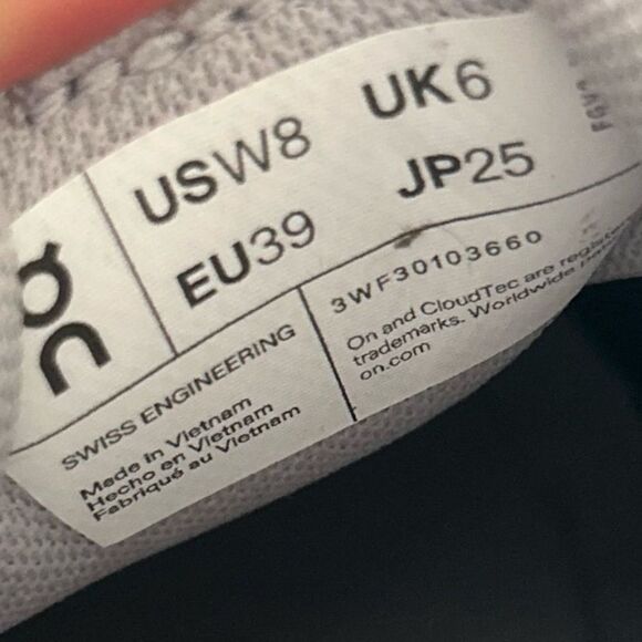 ON CLOUDSURFER Trail missiongrip glacier dust shoes sneakers sz 8 new in box - Picture 8 of 8